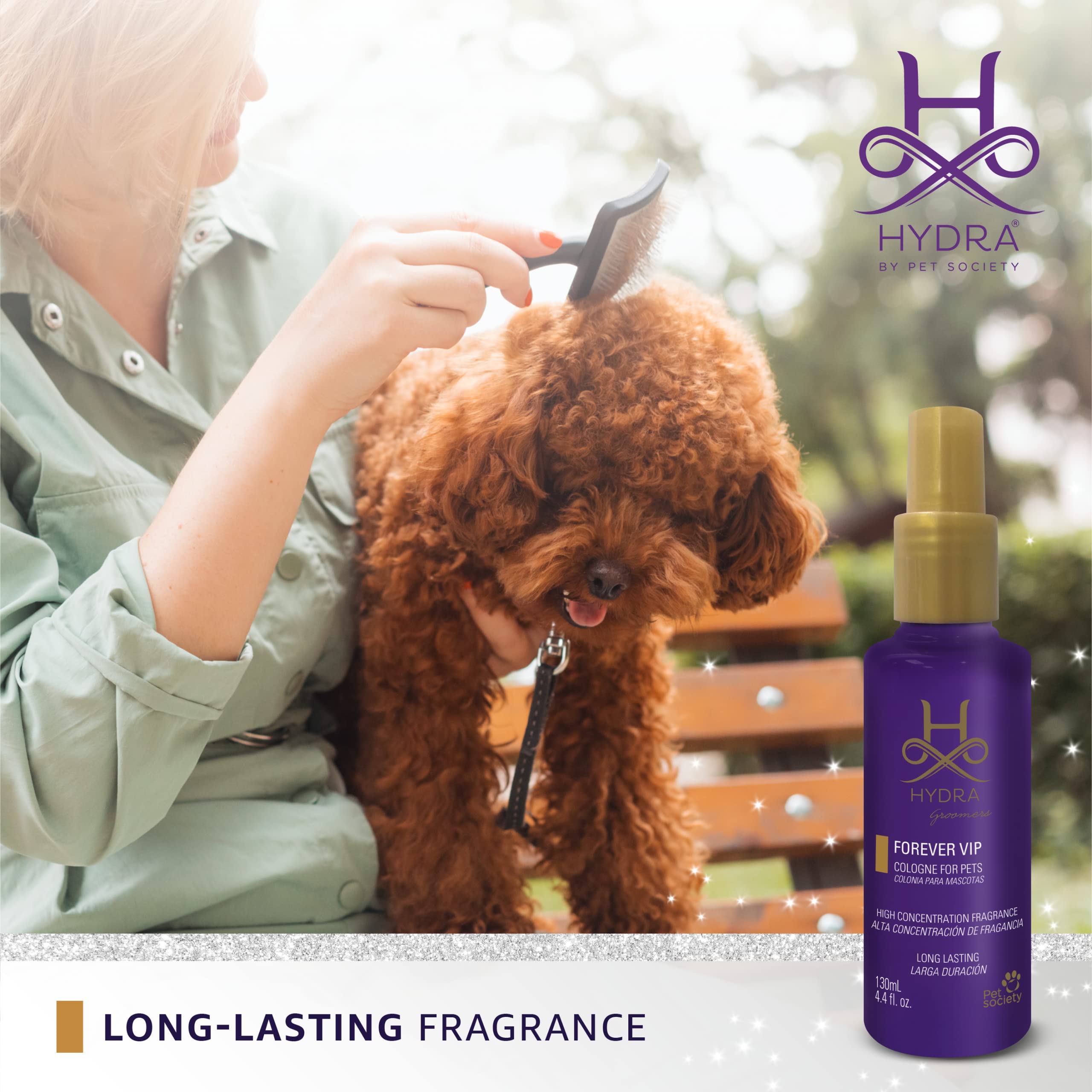 Hydra Forever VIP Pet Cologne for Dogs & Cats - Grooming & Finishing Spray, 4.4 oz | Freshen Fur Between Baths, Perfect for Show Prep & Daily Use
