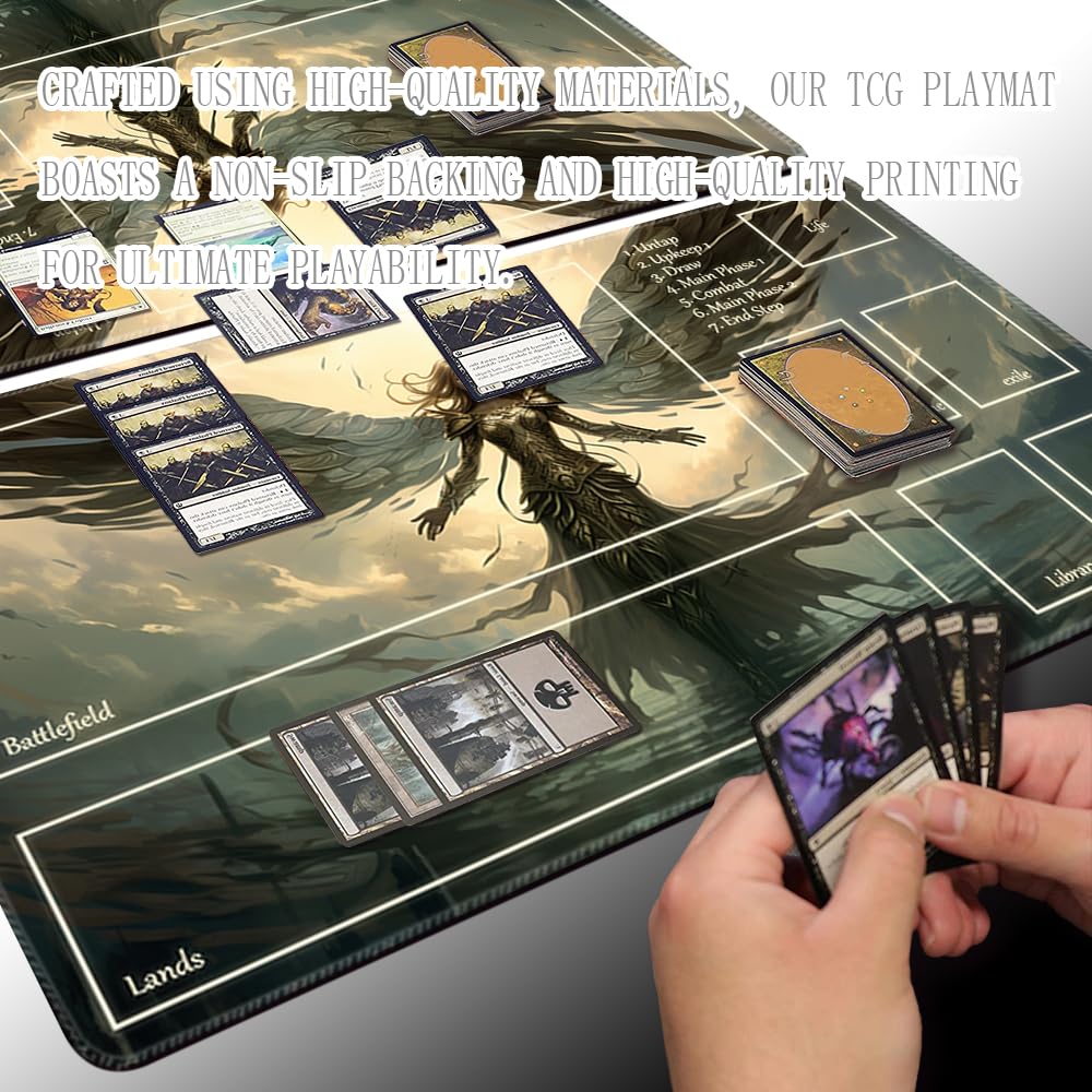 Premium Non-Slip MTG Playmat - Disaster Befalls Deck TCG Gaming Mat for Magic: The Gathering - Perfect for Tournaments, Casual Play & Collectors