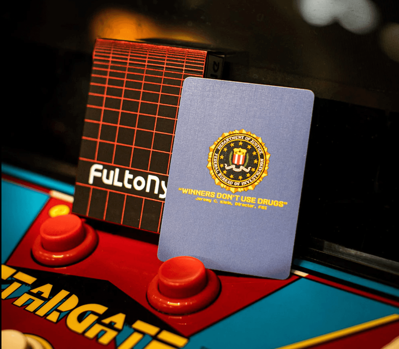 Premium Fulton's Arcade Playing Cards - Classic Design, Durable & Waterproof for Poker, Magic Tricks & Game Nights - Perfect for Parties, Travel & Collectors