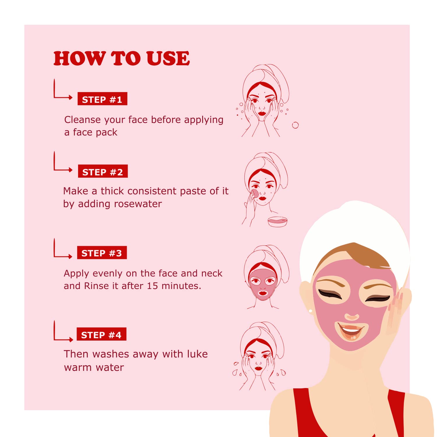 Kimayra Pomegranate & Beetroot Face Pack Powder with Pure Rose Water Spray - 100ml + 75g | Natural Glow Skincare Set for All Skin Types | Hydrating Facial Treatment for Daily Beauty Routine & Spa Days