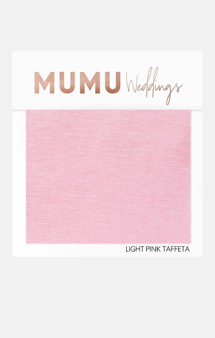 Light Pink Taffeta Fabric Swatches for Bridesmaid Dresses | Wedding Party Color Matching Samples | DIY Dressmaking & Decorations