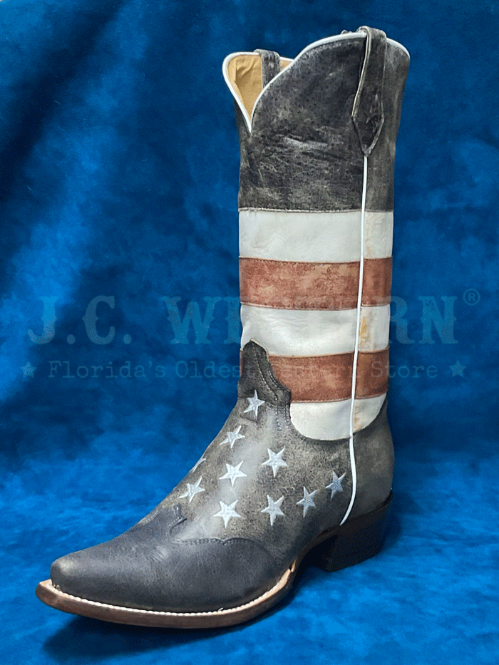 Roper Women's American Flag Cowboy Boots - Red, White & Blue Patriotic Western Boots for Country Line Dancing, Rodeo & 4th of July Celebrations