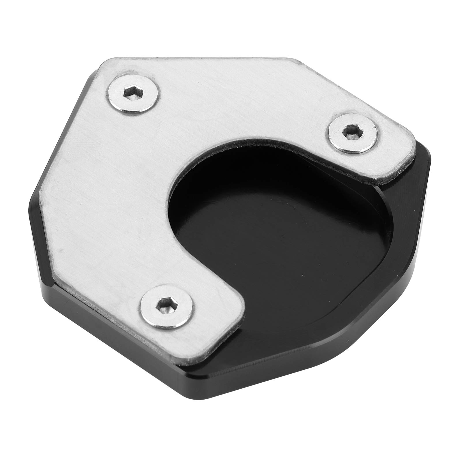 Qiilu Motorcycle Kickstand Extension Pad - Enlarged Plate Pad KSP-135-BLK Compatible with Suzuki DRZ400S/E DRZ400SM 2000-2020 - Perfect for Off-Road, Parking & Uneven Surfaces