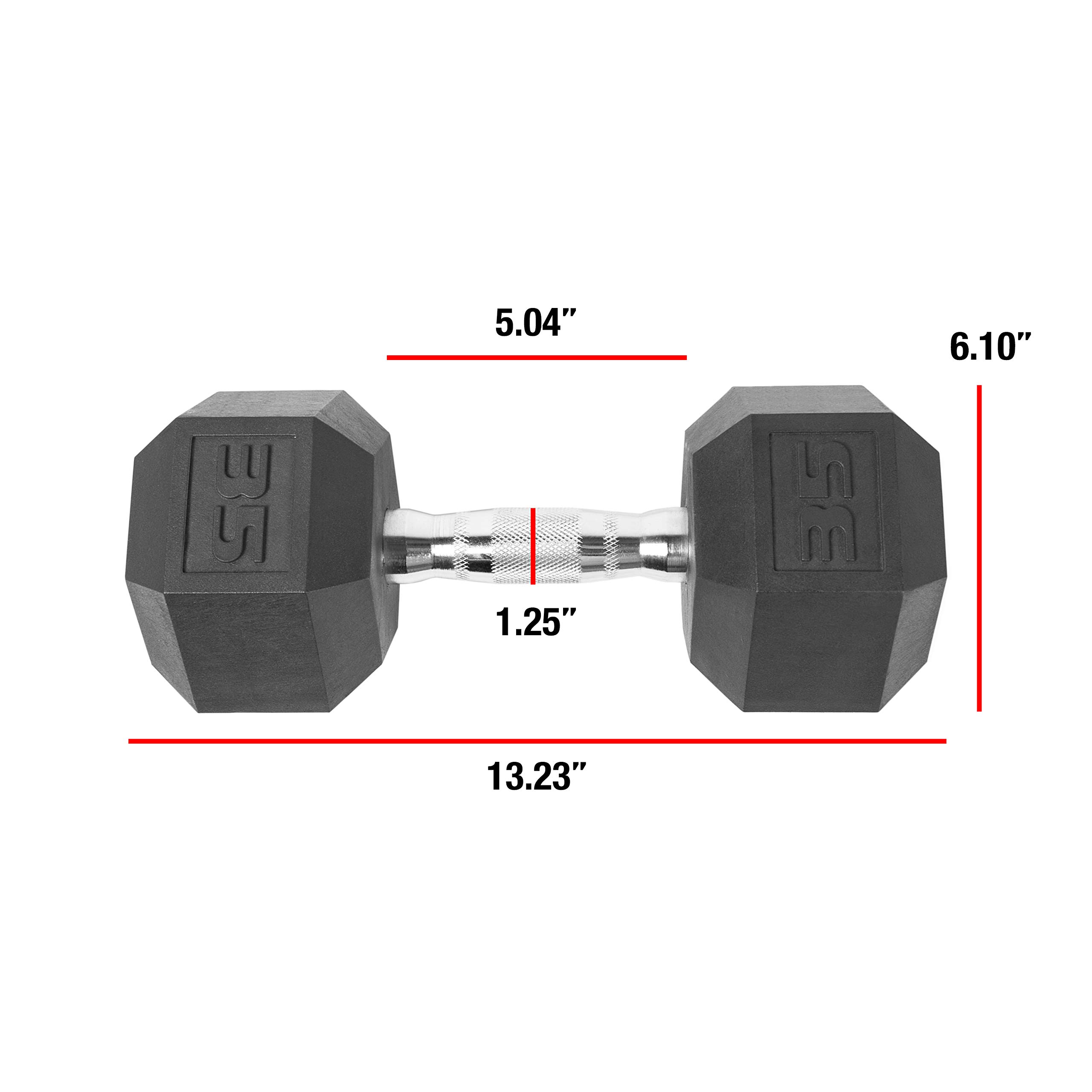 Premium CAP Coated Hex Dumbbell Weights - 5-50lb Set for Home Gym, Strength Training & CrossFit Workouts | Non-Slip Rubber Coating, Durable Steel Core | Perfect for Weightlifting, HIIT & Functional Fitness