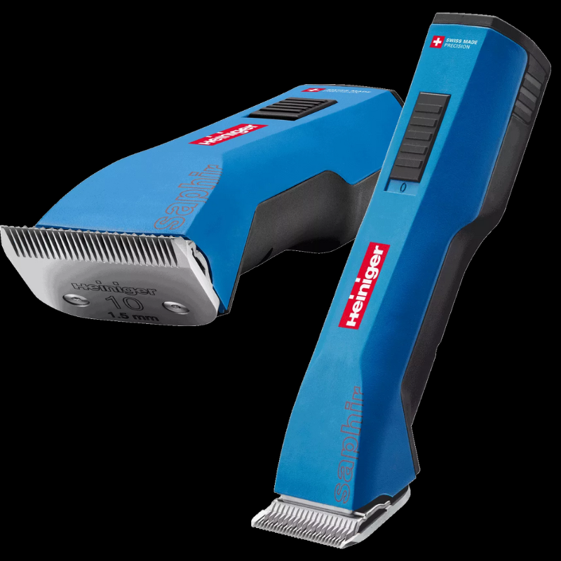 Heiniger Saphir Cordless Clipper with Double Battery (154400) - Professional Pet Grooming Clippers for Dogs, Cats & Livestock - Perfect for Home & Salon Use
