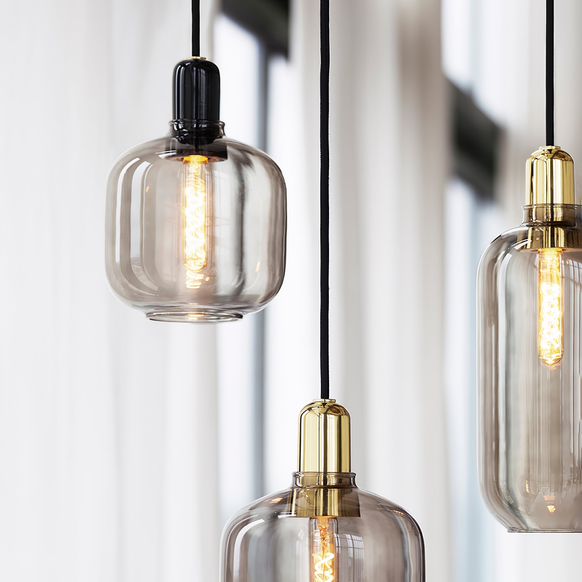 Modern Amp Pendant Lamp - Industrial Style Hanging Light Fixture for Kitchen Island, Dining Room & Bedroom Decor