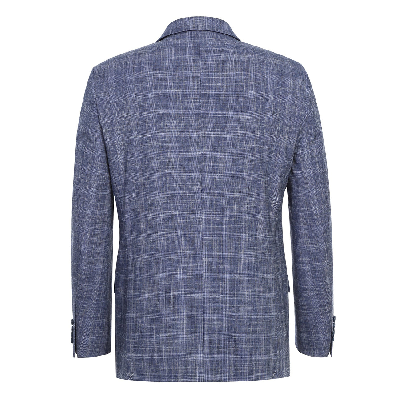 Alessandro Vitello by Renoir Slim Fit Checked Suit - Blue 293 24 | Premium Men's Business Attire for Office, Weddings & Formal Events