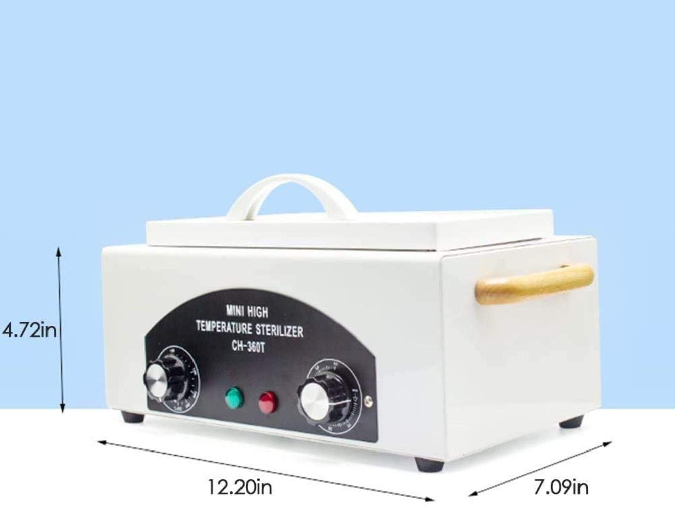 Portable UV Nail Sterilizer - High Temperature Dry Heat Sanitizer for Manicure Tools | Salon & Home Nail Art Equipment | Safe & Effective Disinfection for Nail Clippers, Files & Accessories