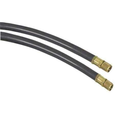72 Inch Black Charging and Vacuum Hose - Heavy Duty, Flexible for AC Recharging, Refrigerant Recovery, and Auto Maintenance