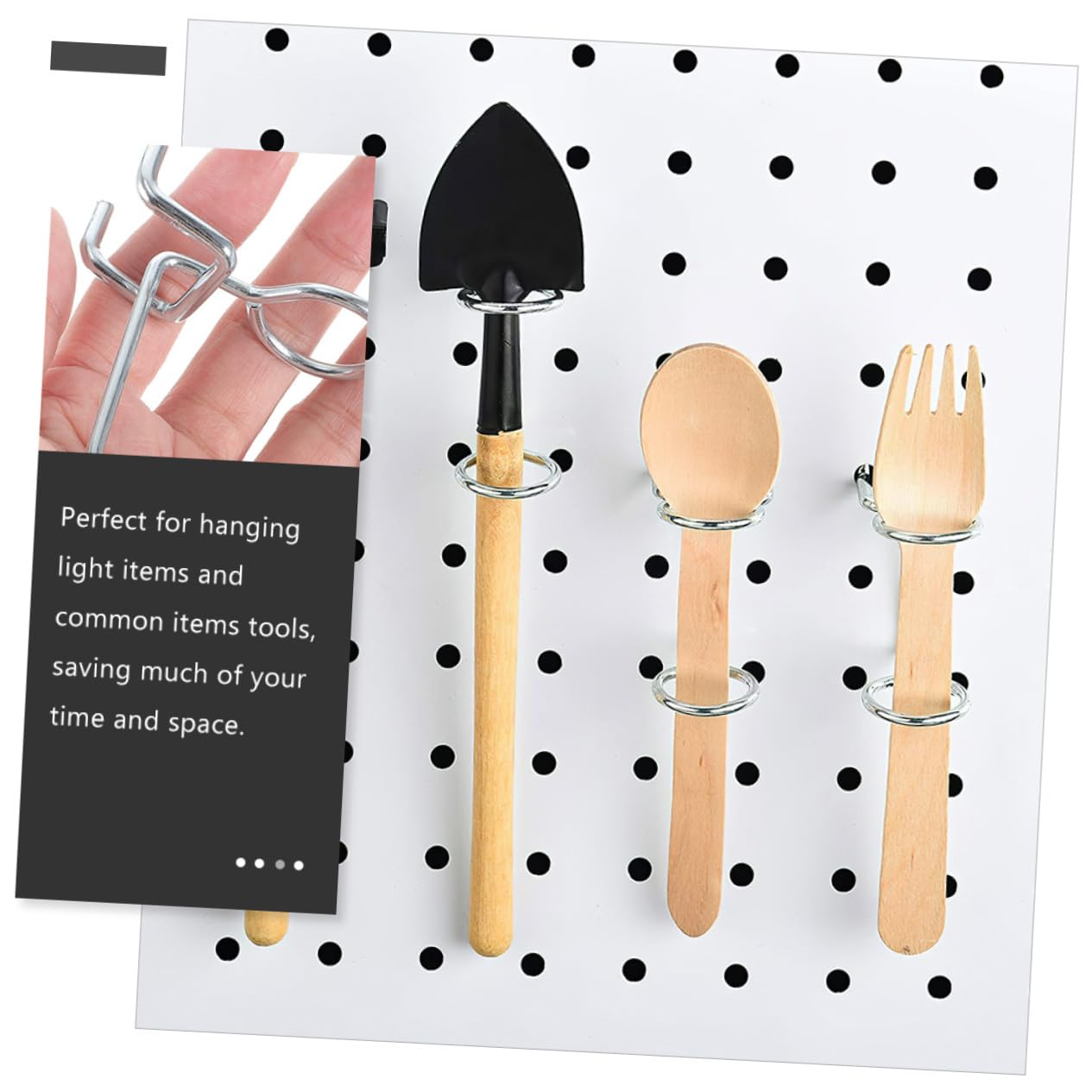 WHAMVOX 5-Pack Heavy Duty Pegboard Screwdriver Holders - Double Tool Organizer for Garage Storage & Workshop Organization | Durable Screwdriver Racks for Efficient Tool Management | Perfect for DIY Projects, Home Repair & Professional Workshops