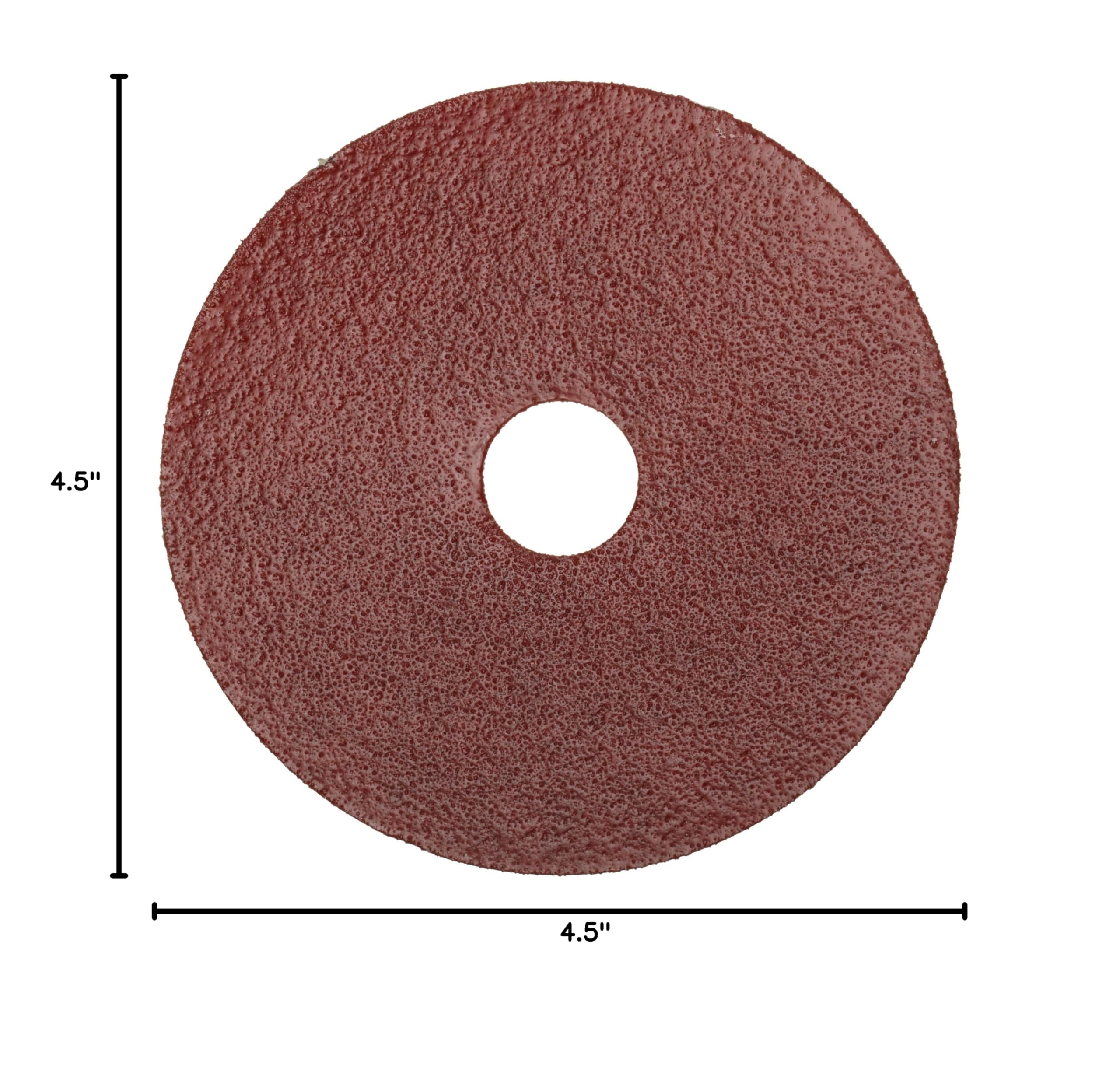 Norton Gemini Metalite F220 4-1/2 Inch 36 Grit Aluminum Oxide Abrasive Disc with Fiber Backing - 7/8 Inch Arbor - Pack of 25 - Perfect for Metal Grinding, Wood Sanding & Surface Preparation