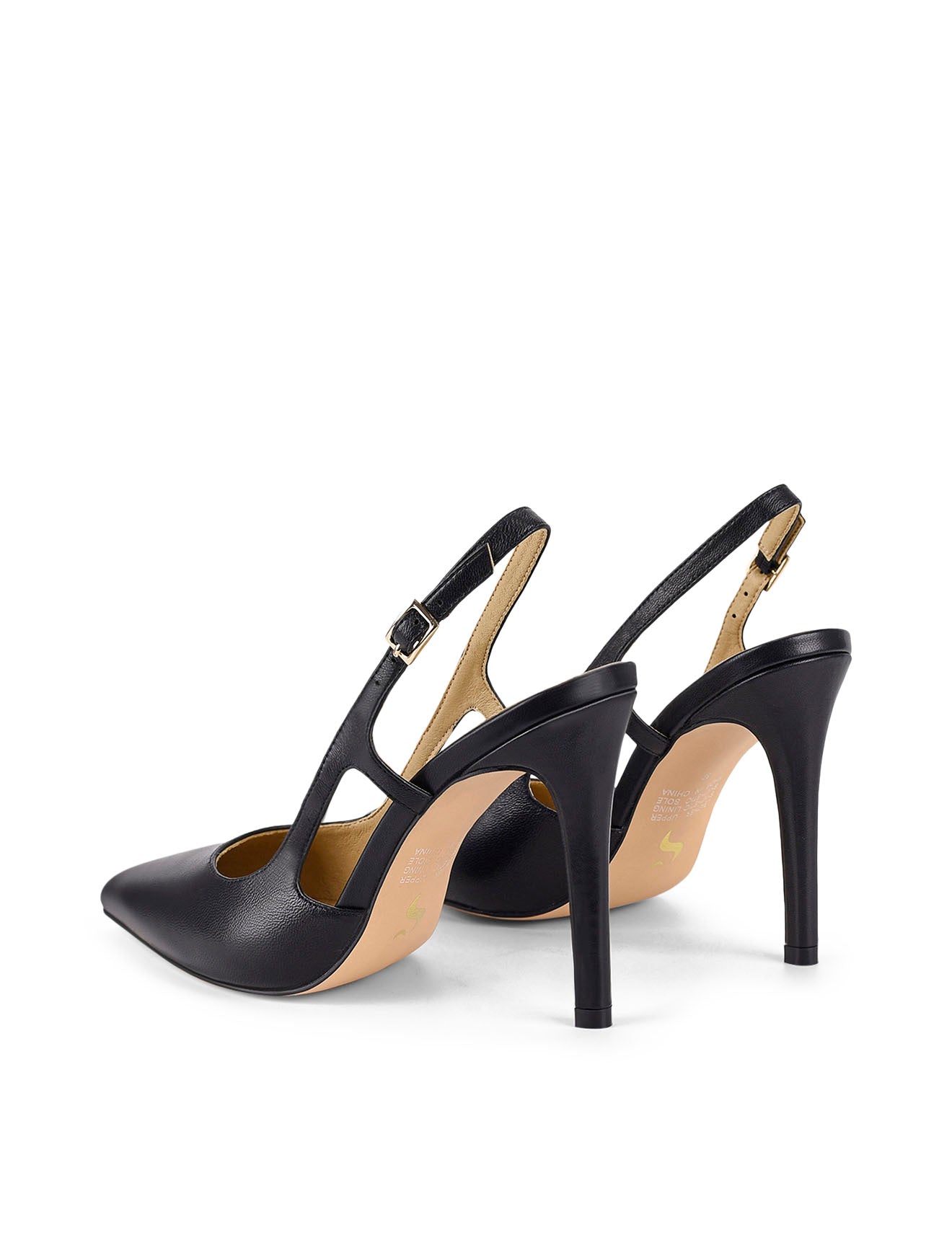 Cipriani Women's Black Leather Stiletto Pump Heels - Elegant Dress Shoes for Parties, Weddings & Evening Events