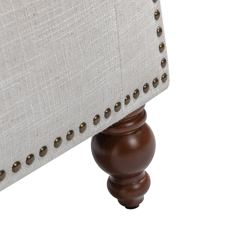 Eugen Upholstered Flip Top Storage Bench - Stylish Ottoman with Hidden Storage for Bedroom, Living Room & Entryway - Perfect for Seating, Storage & Home Decor