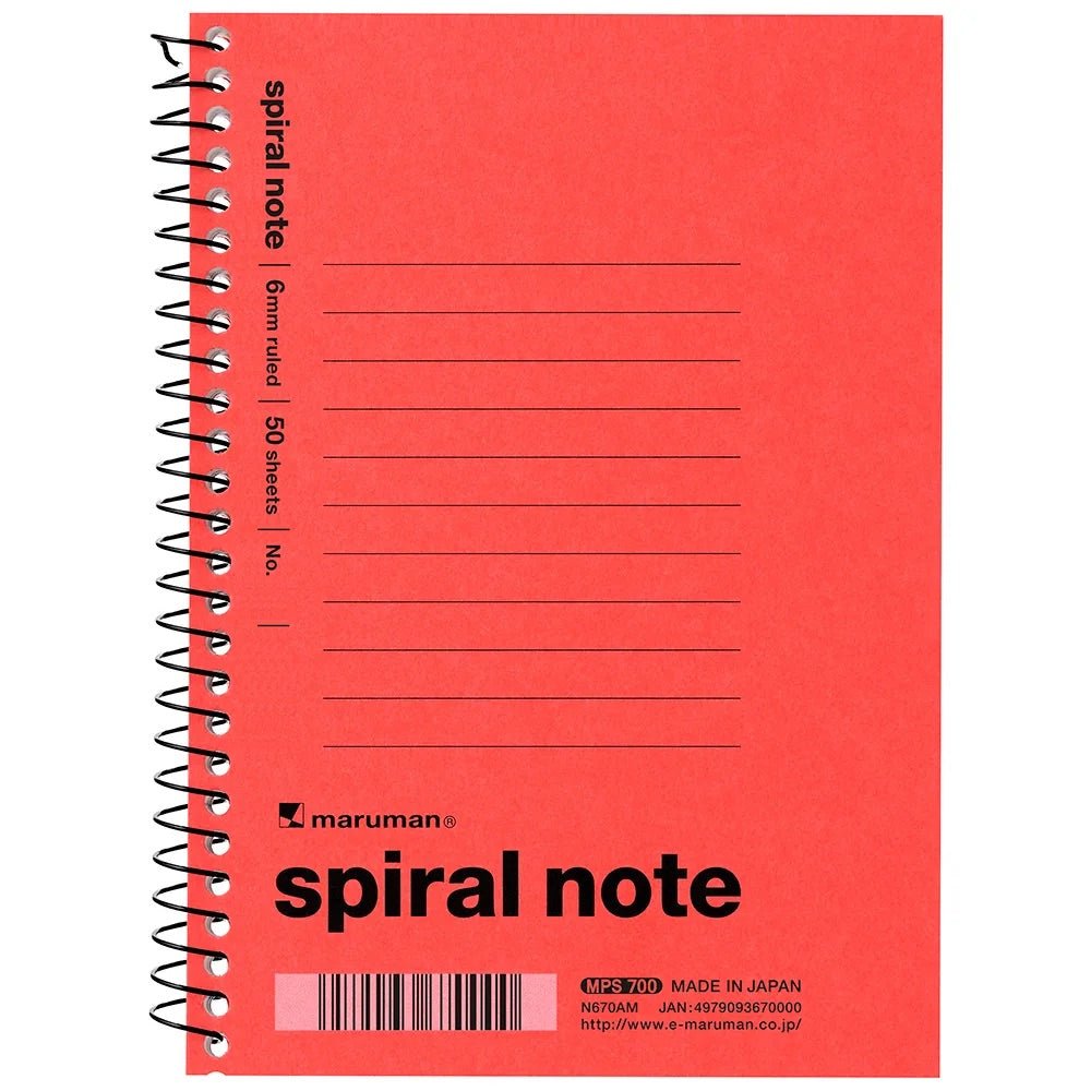 Vintage 1960 Spiral Notebook - Maruman Premium A5 Lined Journal for Writing, Note Taking & Sketching - Perfect for School, Office & Creative Projects