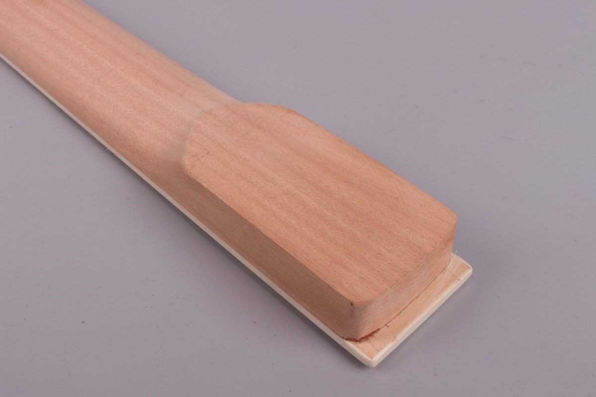 Yinfente Unfinished Electric Guitar Neck - 22 Frets, Maple & Mahogany Wood Replacement for Electric Guitars - Perfect for DIY Guitar Repair, Custom Builds, and Upgrades