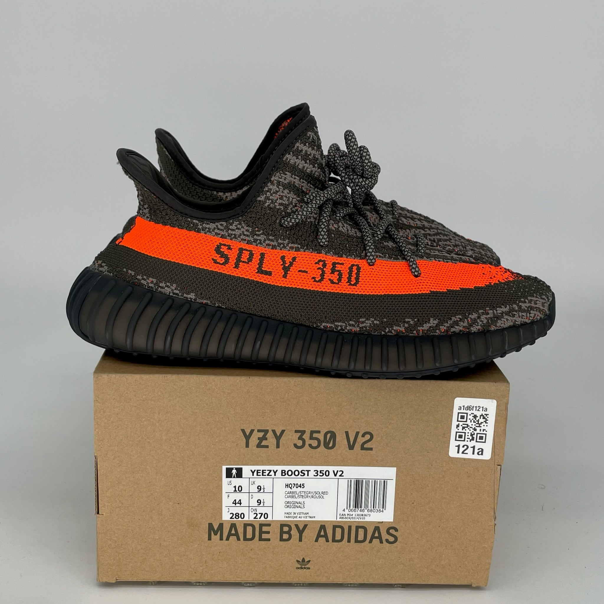 Adidas Yeezy Boost 350 V2 Carbon Beluga - Men's Size 10 Sneakers (Style HQ7045) | Running, Gym & Casual Wear
