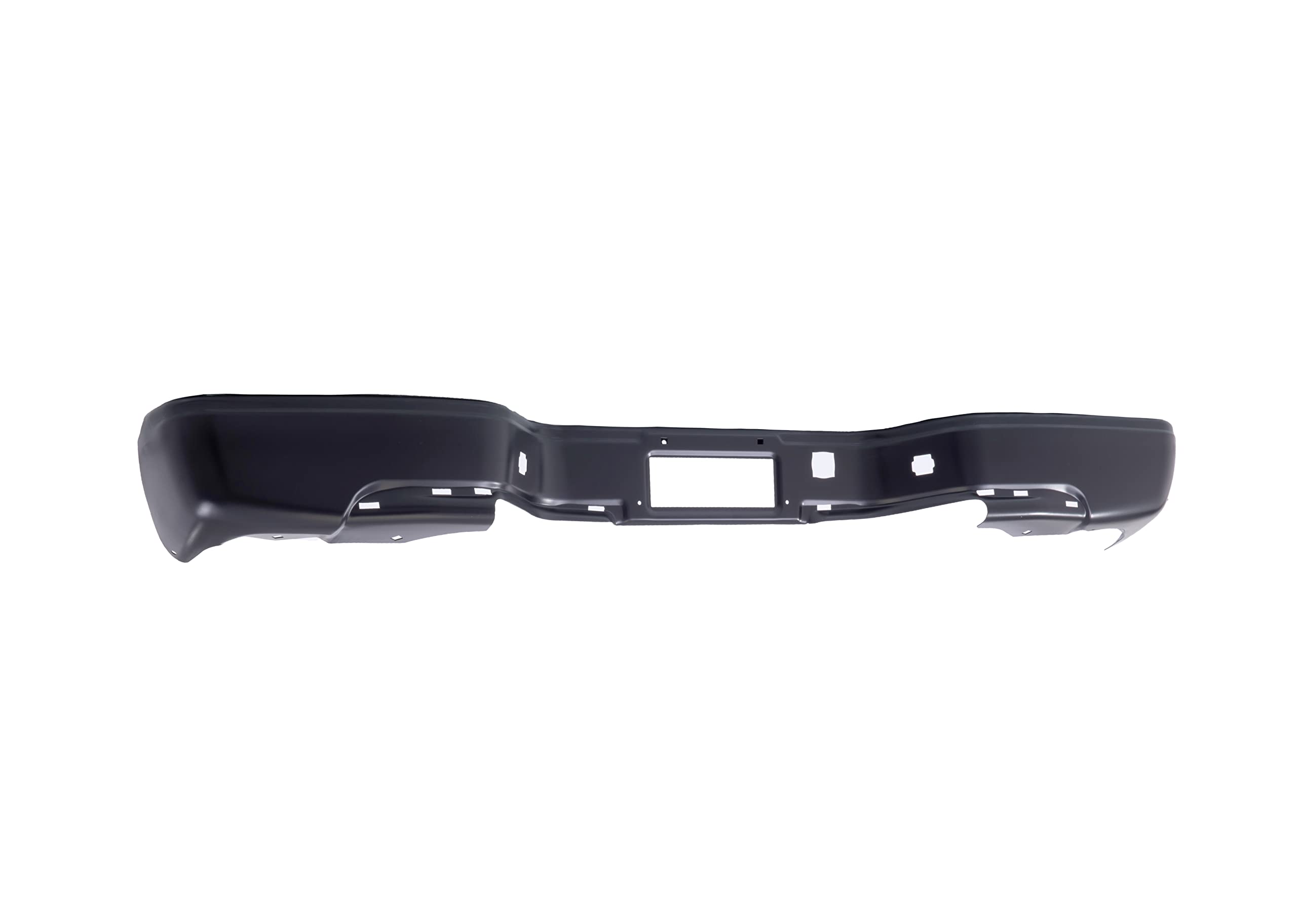Black Rear Step Bumper Face Bar for Chevy Silverado 1500/GMC Sierra 1999-2007 - Heavy Duty Replacement Bumper Compatible with HD 2500/3500 Models - Perfect for Off-Roading, Towing & Truck Upgrades