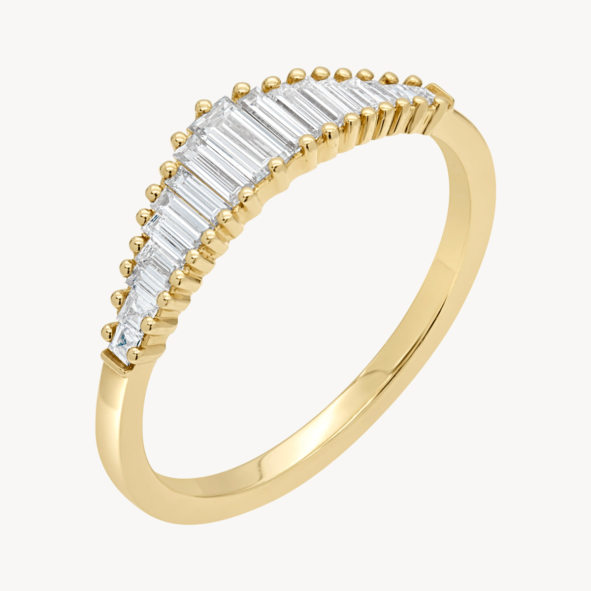 Art Deco Diamond Tiara Ring - Vintage Inspired Bridal Jewelry for Weddings, Prom & Special Occasions