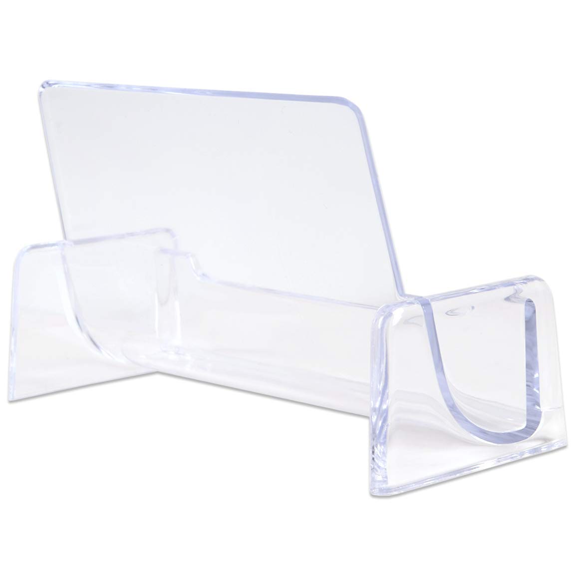 Beauticom® Clear Plastic Business Card Holder Display - 600 Pieces (Master Case) - Perfect for Office Desks, Reception Counters, and Retail Displays