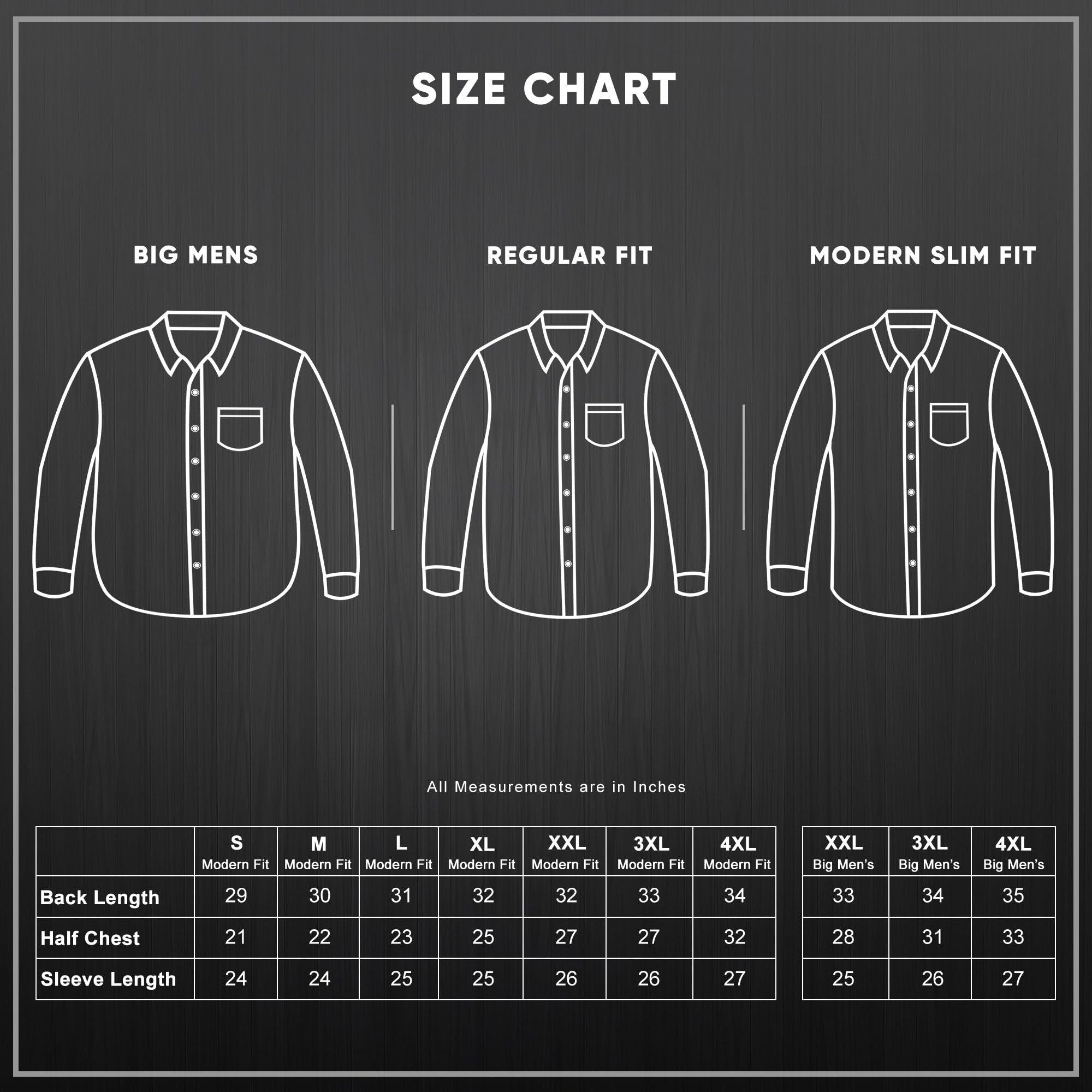 Visive Men's Long Sleeve Button Down Dress Shirts - Solid Color Big & Tall Multi-Pack (3-Pack) - Formal Office Wear, Business Attire & Special Occasions