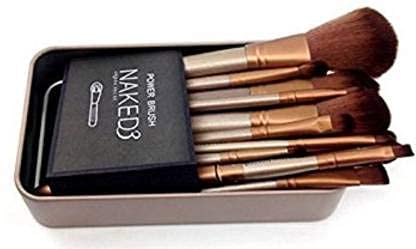 JOTKAPARKASH 12-Piece Professional Makeup Brush Set with Storage Box - Foundation Brush, Oval Brushes for Flawless Makeup Application - Perfect for Daily Use, Travel & Professional Makeup Artists