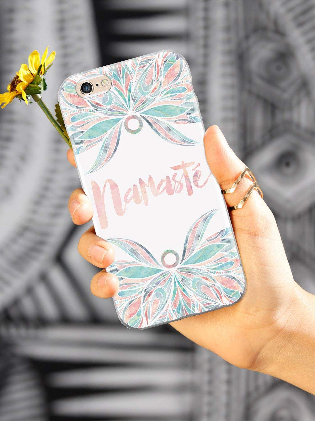 Inspired Cases - Samsung Galaxy S8 Case with 3D Textured Design | Shockproof Protective Cover | Slim Fit & Anti-Scratch | Perfect for Daily Use, Work & Travel (Namaste Inspired)