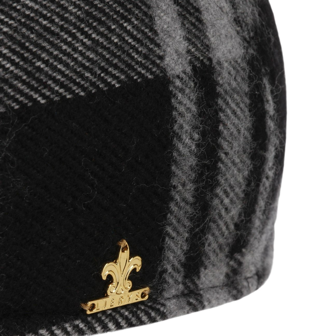 Lierys Wool Check Flat Cap for Men - Classic British Style Winter Hat for Outdoor Activities, Hiking, and Casual Wear