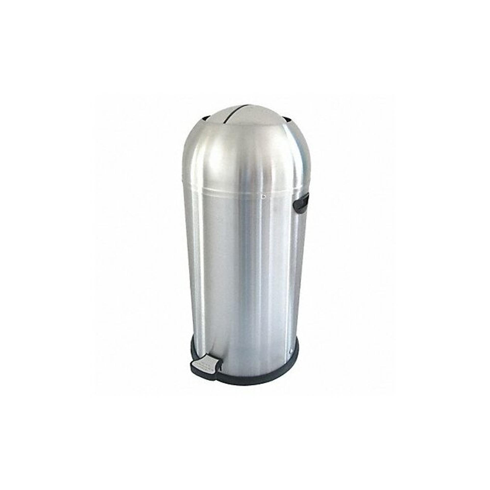 10 Gallon Round Silver Stainless Steel Trash Can - Durable Kitchen & Office Waste Bin for Home, Restaurant & Commercial Use