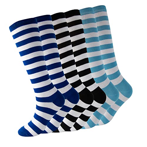 3pairs Blue Black Light Blue