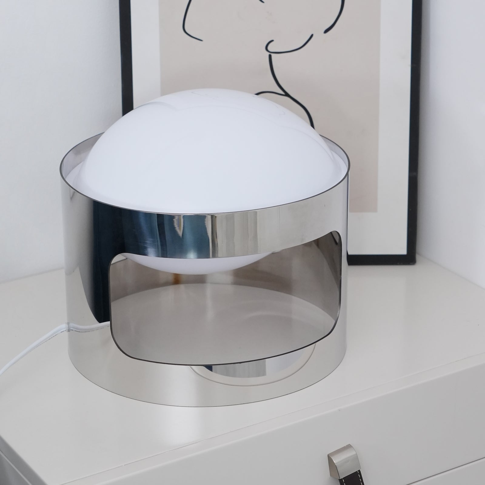 KD27 Modern Table Lamp - Stylish LED Nightstand Lamp for Bedroom, Living Room & Office - Soft Warm White Light, Touch Control, Energy Efficient