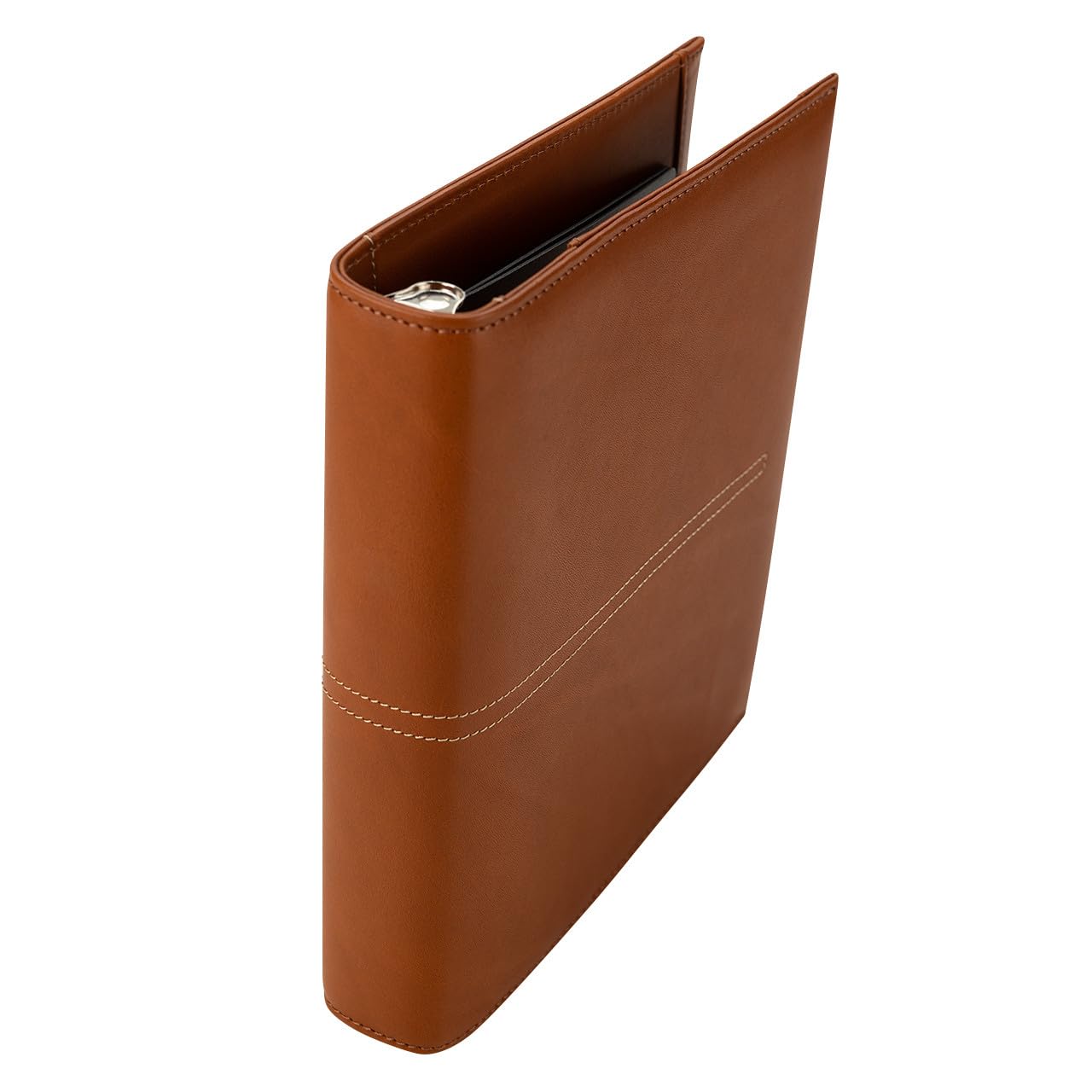 FranklinCovey Ryder Leather Open Binder - Classic Tan Executive Organizer | Premium Leather Planner for Business Professionals, Office Meetings & Daily Productivity