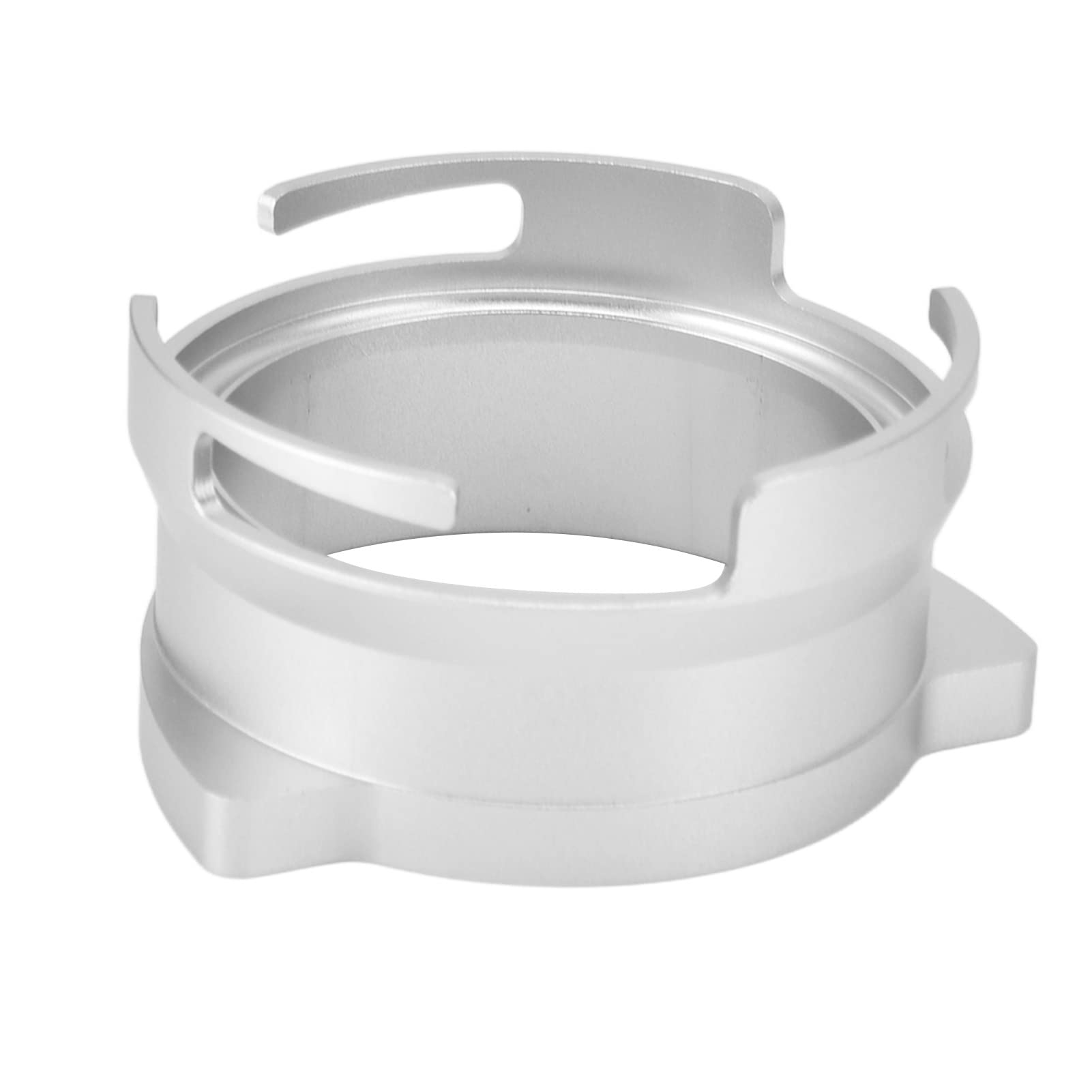 Premium MEIG Silver Wear-Resistant Rotating Coffee Dosing Funnel for Espresso Machines – Perfect for Baristas & Home Brewing