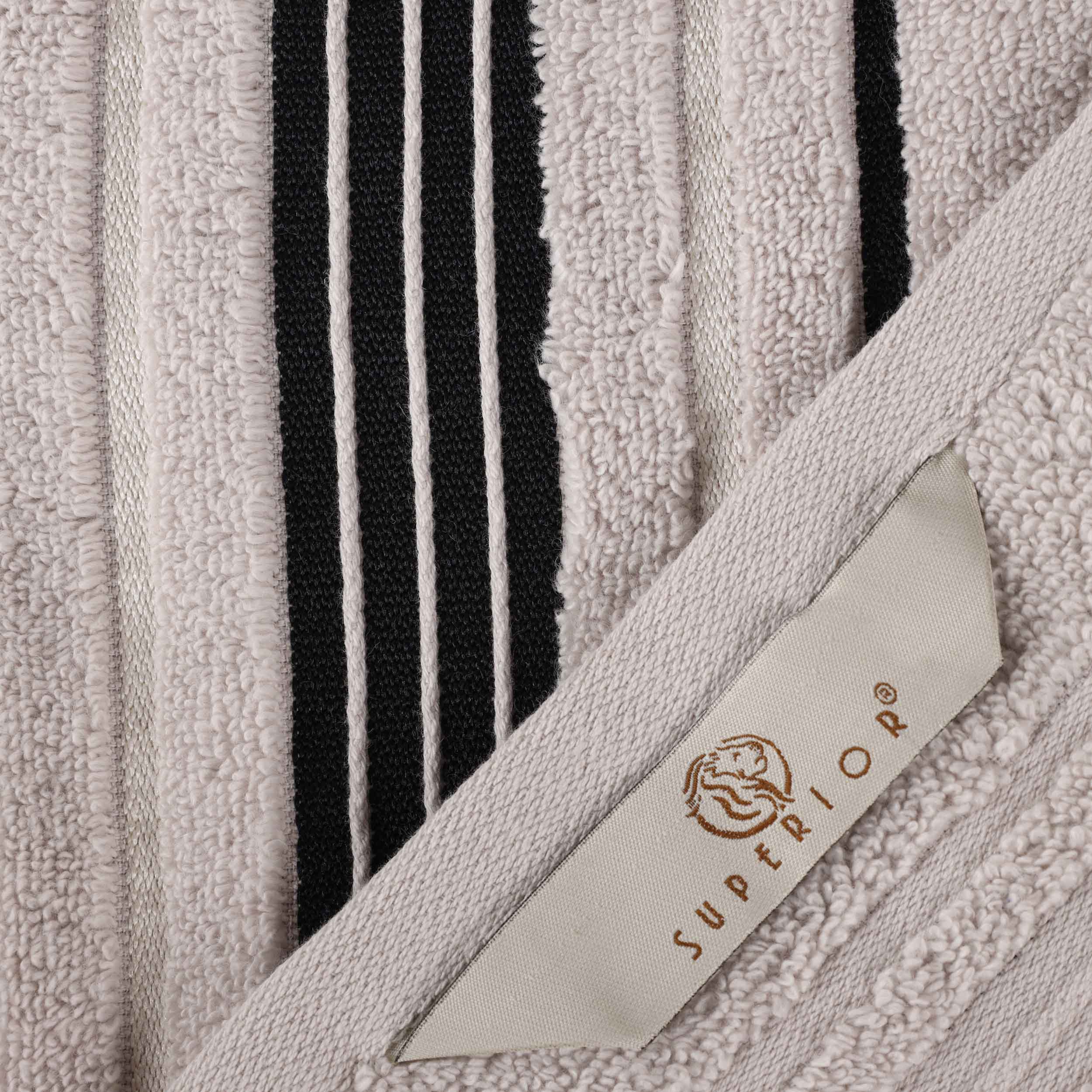 Premium 6-Piece Sadie Zero Twist Cotton Towel Set - Solid & Jacquard Floral Design | Ultra Soft & Absorbent Bath Towels for Spa, Hotel & Luxury Home Use