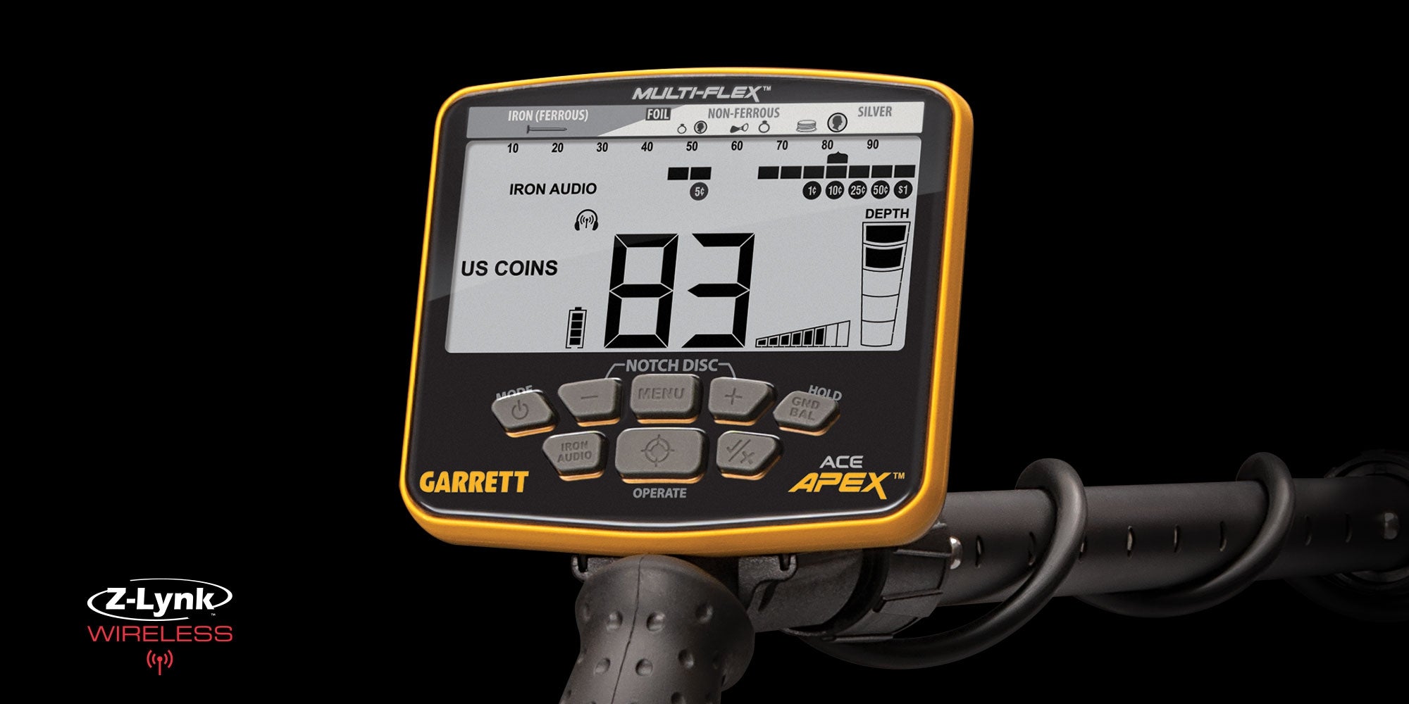 Garrett Ace Apex Multi-Frequency Metal Detector with Waterproof 8.5
