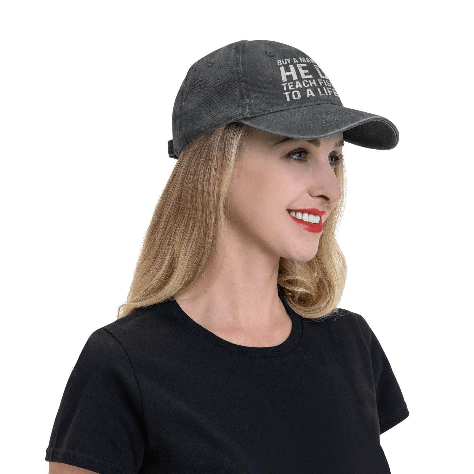Funny Fishing Dad Hat - Graphic Embroidered Cap for Men & Women - Perfect Gift for Anglers, Fathers Day, Outdoor Fishing Trips
