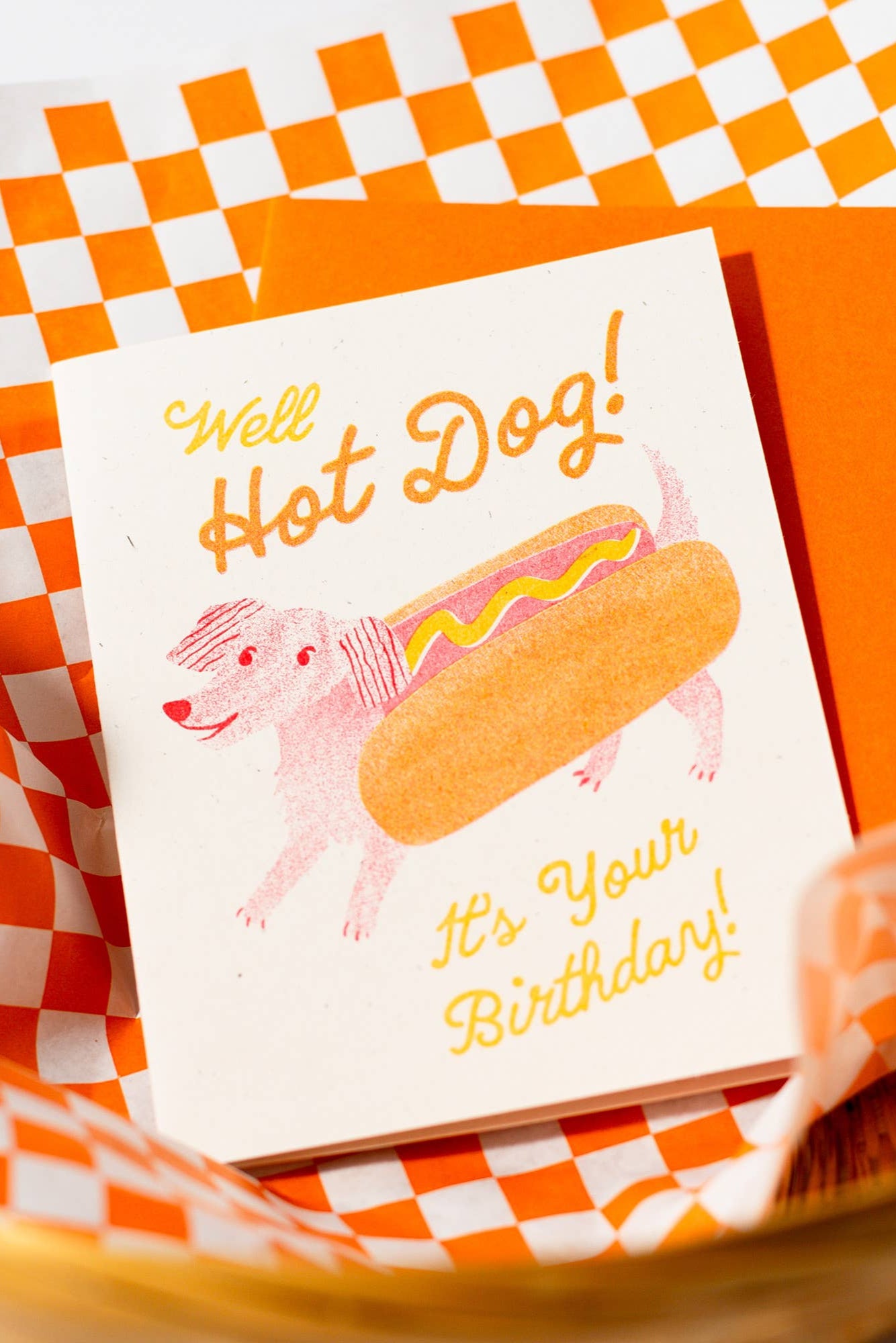 Funny Hot Dog Birthday Card - Unique & Cute Greeting Card for Dog Lovers - Perfect for Birthdays, Parties & Pet Celebrations