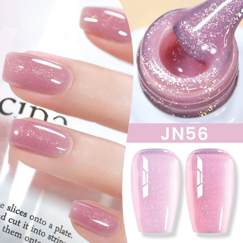 Nude Jelly Gel - 10ml Transparent Nail Polish for Natural & Glossy Manicure - Perfect for Everyday Wear & Special Occasions