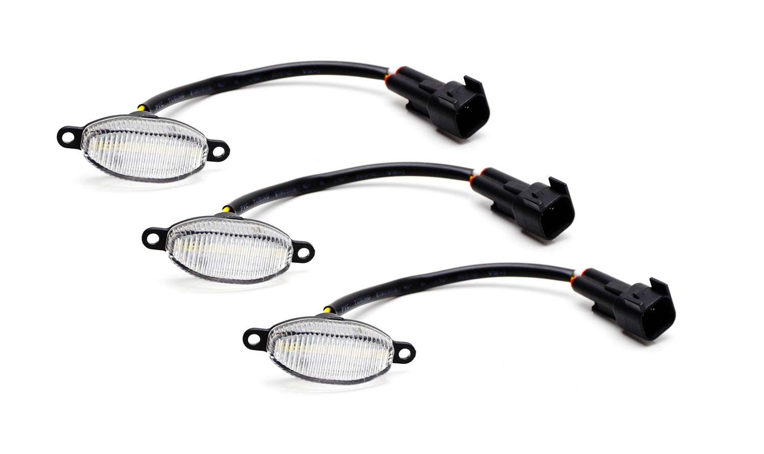 3Pcs Clear 12 SMD Amber Yellow LED Front Grille Running Lights for Ford Raptor - Durable Off-Road Lighting for Trucks & SUVs - Perfect for Night Driving, Foggy Conditions & Off-Road Adventures