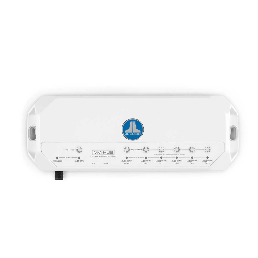 JL Audio MVi HUB - Jlid COMM & Network Bridge Hub for MVi Amplifiers | Marine & Car Audio System Integration | Perfect for Boats, RVs & Custom Vehicles