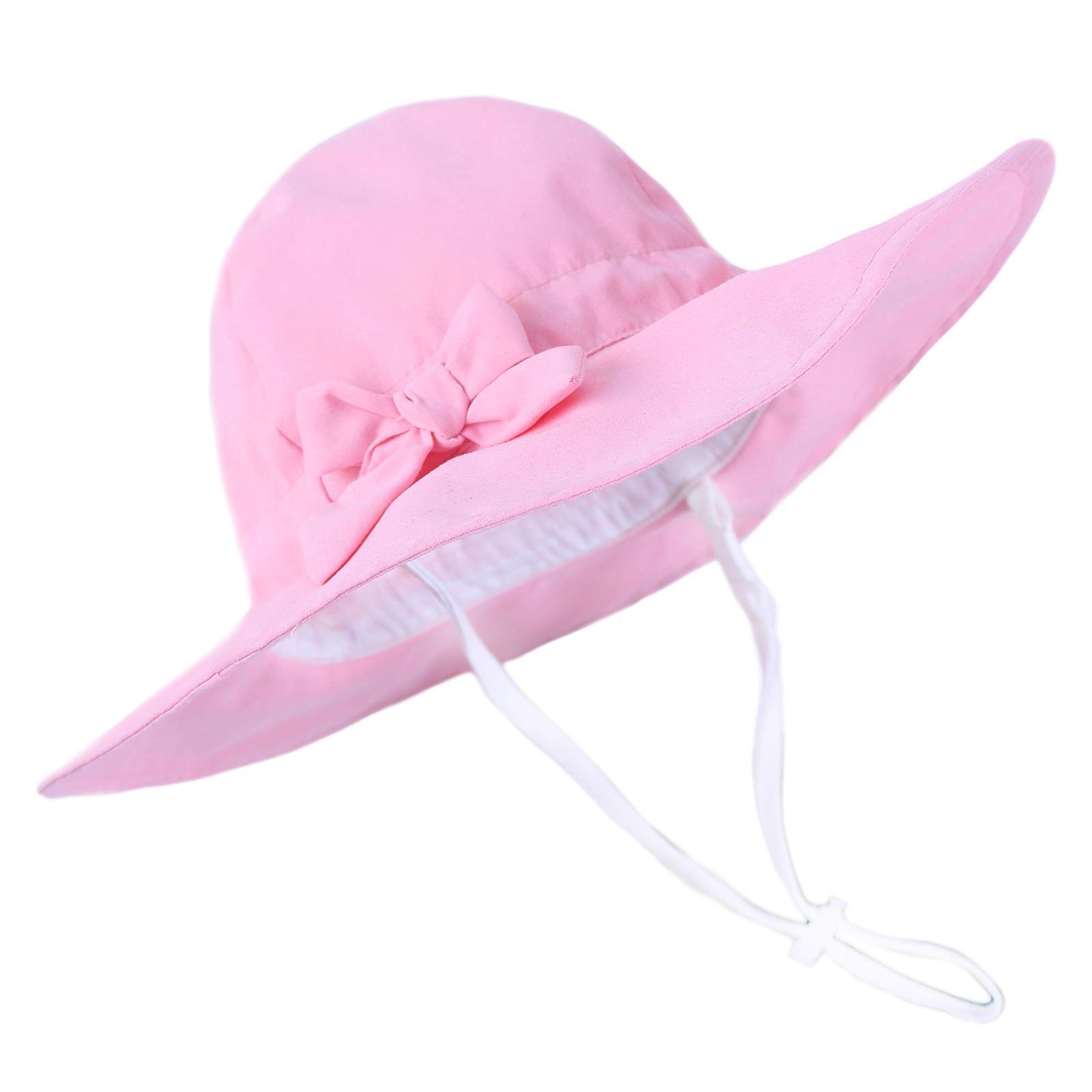 UPF 50+ Baby Sun Hat for Toddler Girls - Wide Brim Bucket Cap for Summer Beach, Pool, Outdoor Play & Travel Protection