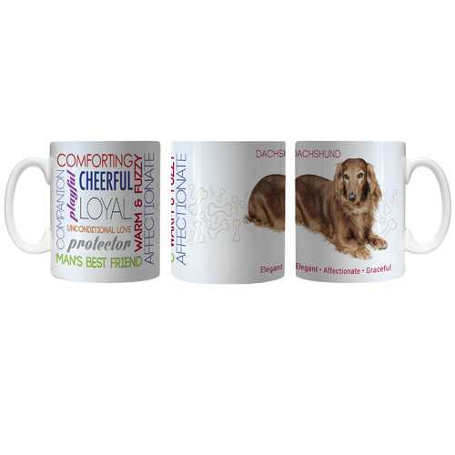 11oz Dachshund-Themed Ceramic Coffee Mug for Pet Lovers - Perfect for Dog Owners, Gift Giving & Home Decor