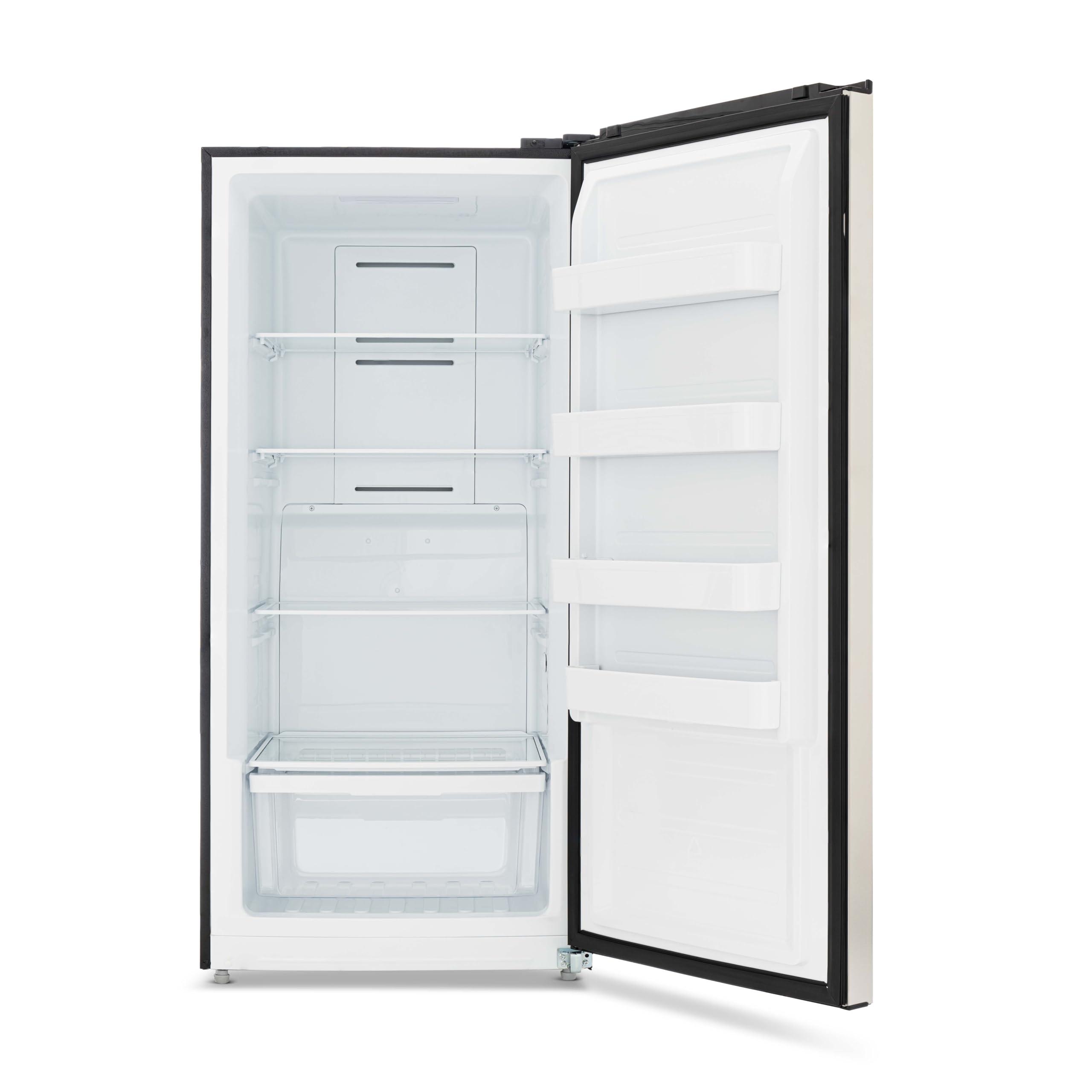 Newair 13.8 cu. ft. Upright Freezer - Convertible Fridge Freezer, Frost-Free Deep Freezer with Door Alarm & LED Light, Garage Ready Refrigerator for Home, Basement, or Commercial Use - Perfect for Storing Meat, Frozen Foods, and Bulk Groceries