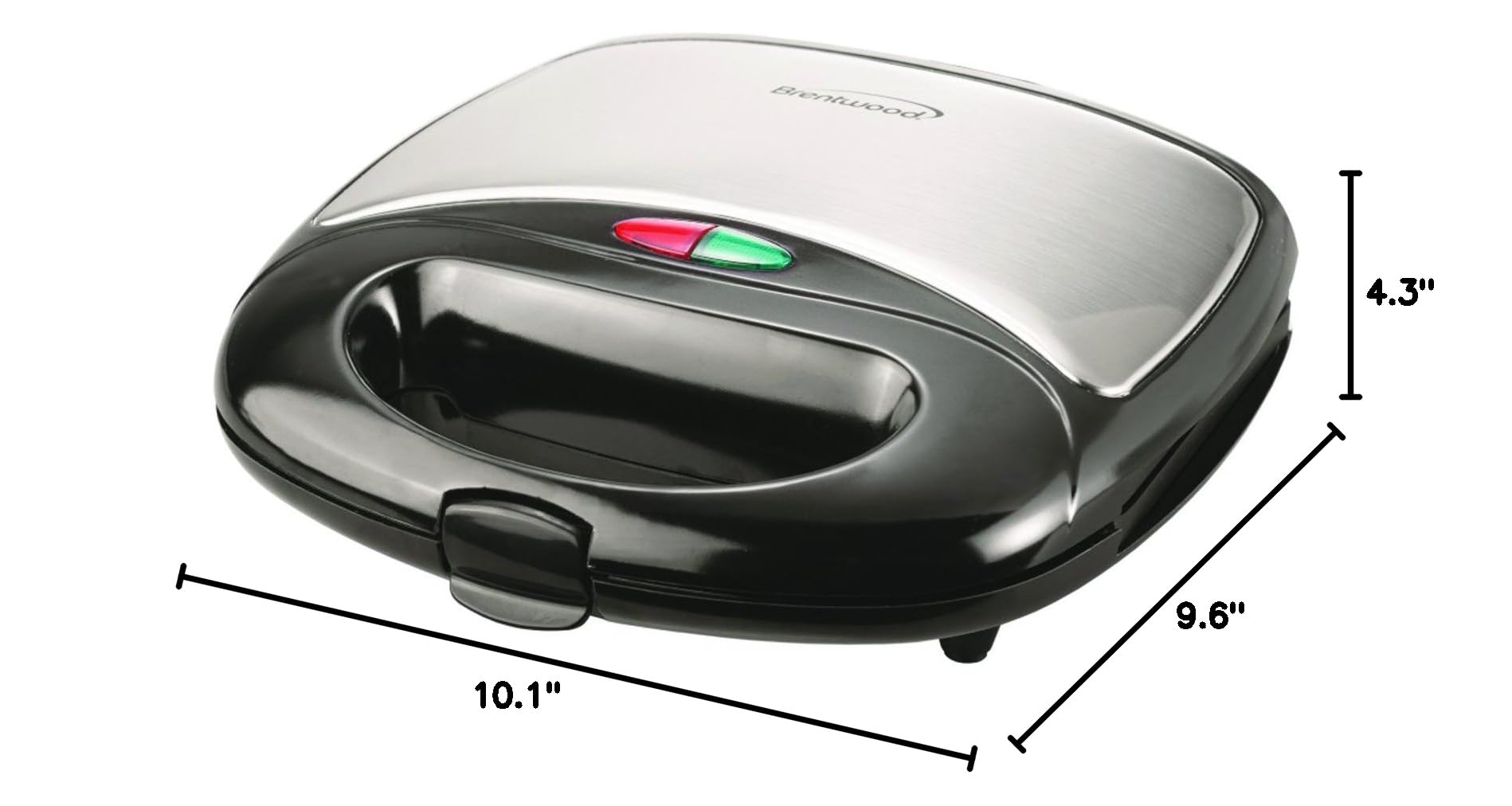 Brentwood Non-Stick Panini Press & Sandwich Maker - 9.75