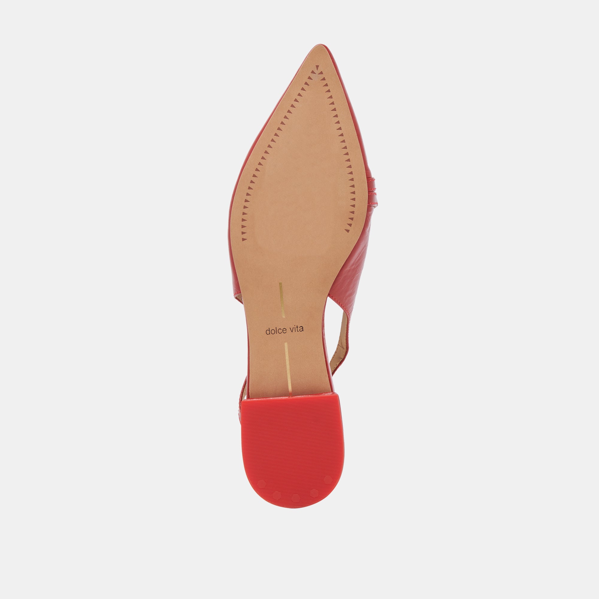 PAMLA Women's Wide Red Crinkle Patent Leather Flats - Comfortable Slip-On Shoes for Work, Office & Casual Wear