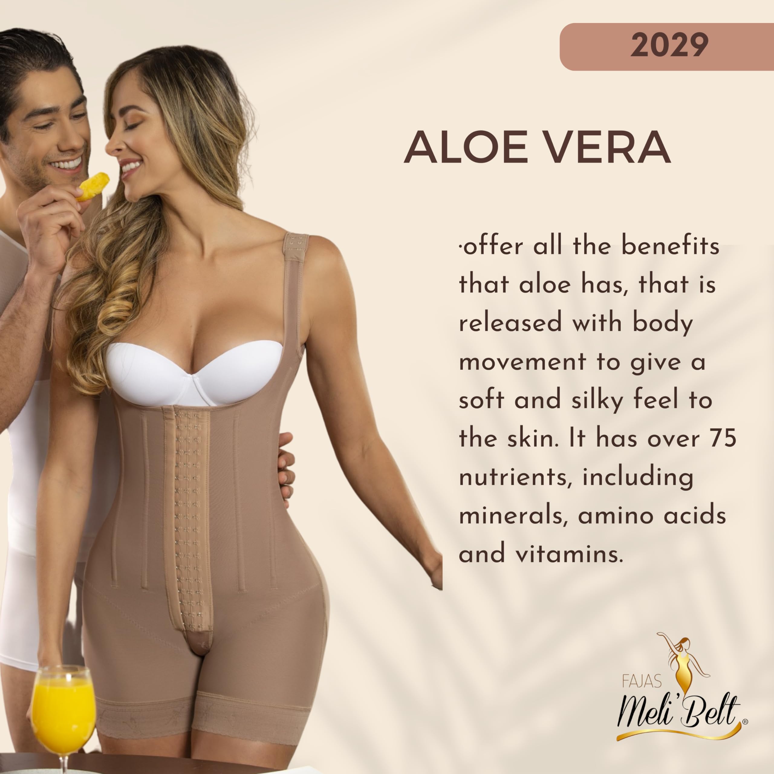 Melibelt 2029 Colombian Shapewear for Women - 7-Bone Compression Garment, Waist Trainer & Body Shaper - Perfect for Tummy Control, Postpartum Recovery & Special Occasions