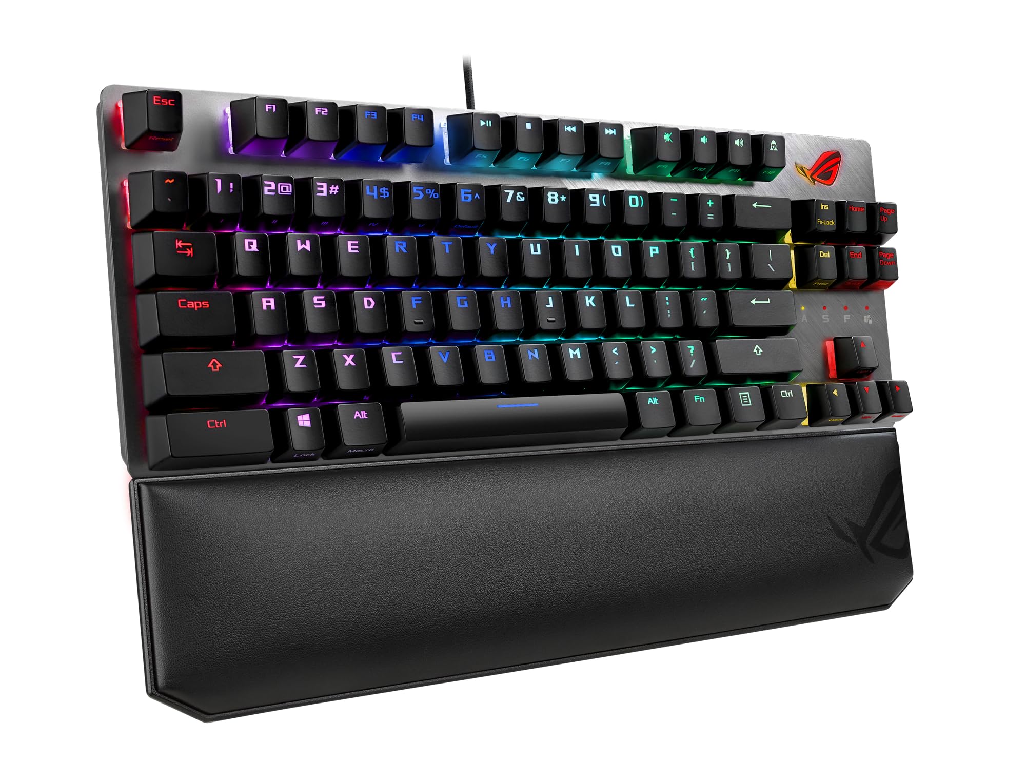 ASUS ROG Strix Scope NX TKL Deluxe Mechanical RGB Gaming Keyboard - German Layout, Wired, ROG NX Switches, Aluminum Frame, Aura Sync Lighting, Tenkeyless Design, Black - Perfect for Esports, Streaming & Professional Gaming