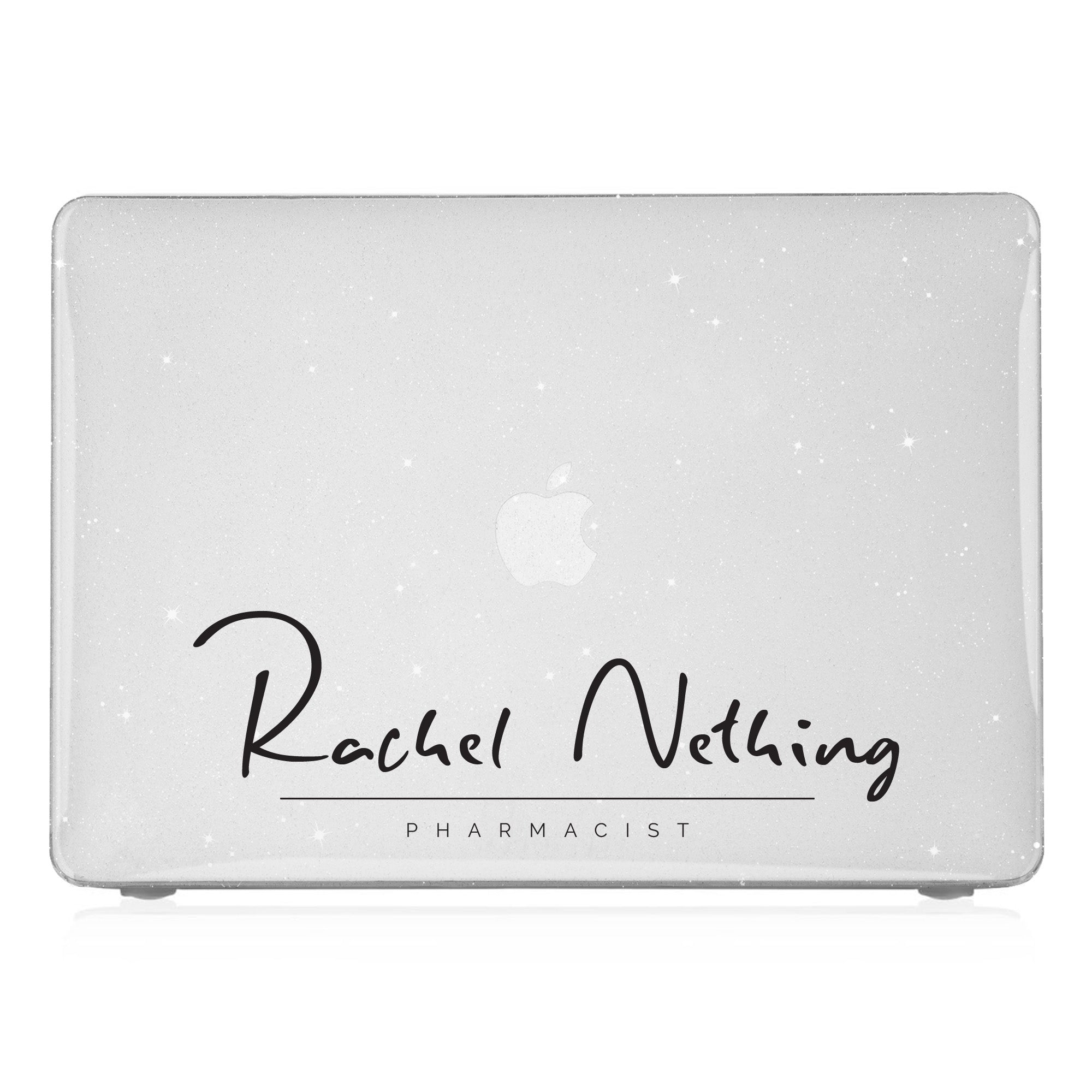 Premium MacBook Case with Custom Name & Occupation Engraving - Stylish & Protective Laptop Cover for Work, School & Travel