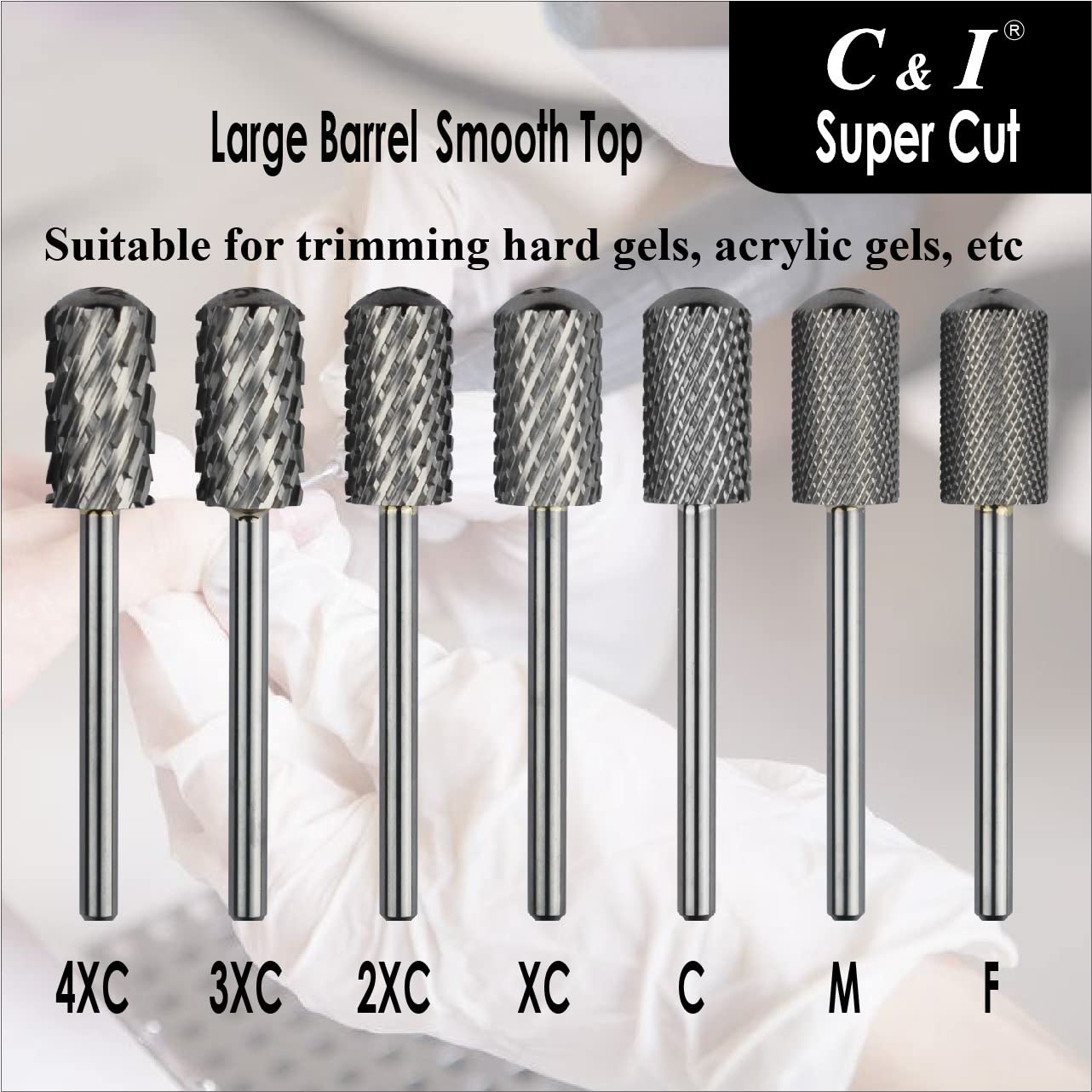 Upgrade Edition Large Barrel Smooth Top Electric Nail Drill Machine - Super Cut Professional Manicure Tool for Gel Polish Removal (Coarse-C) | Perfect for Salon, Home Use & DIY Nail Art