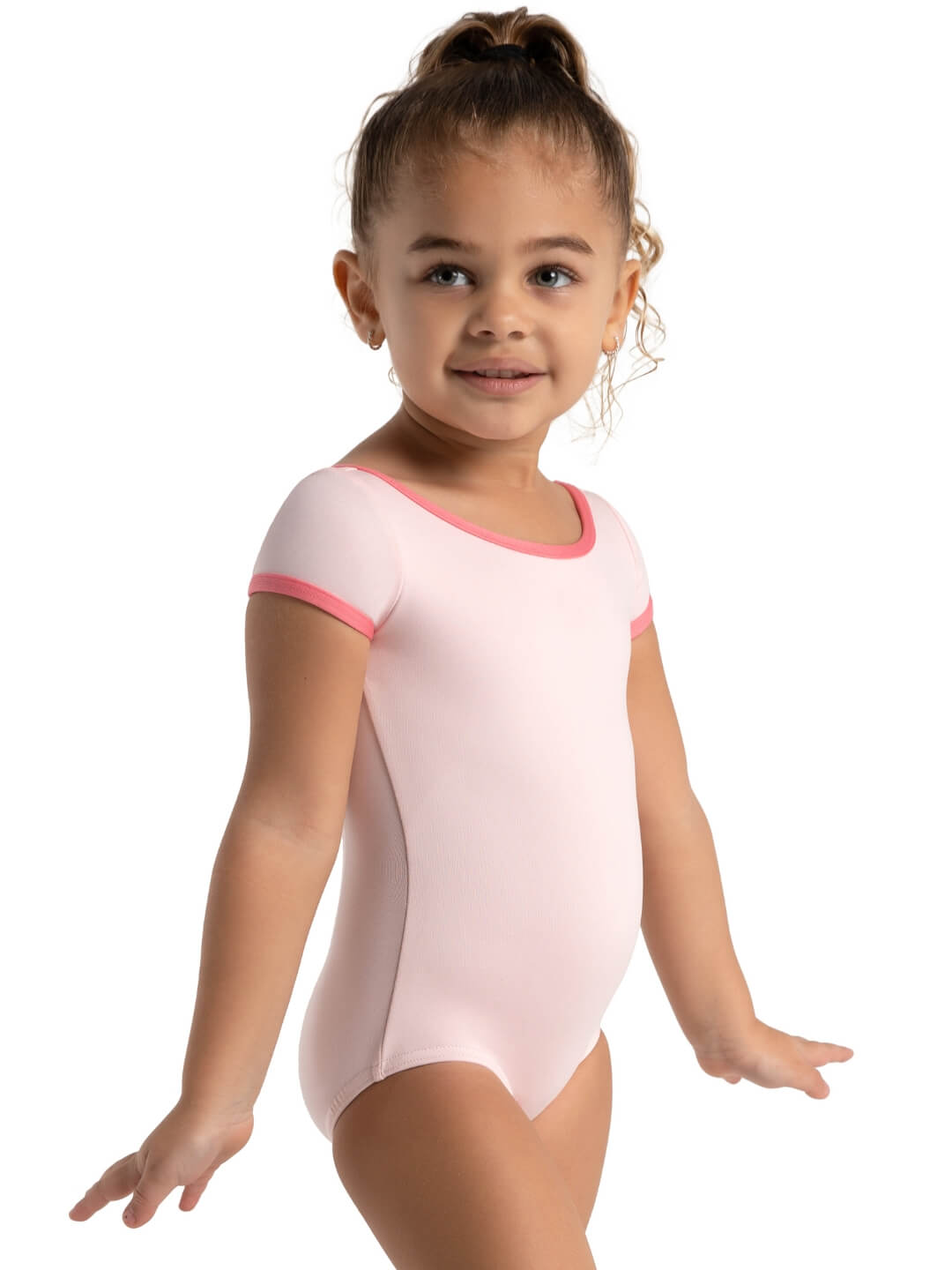 12019C Women's Short Sleeve Square Back Dance Leotard - Ballet, Gymnastics & Performance Wear for Comfort & Style