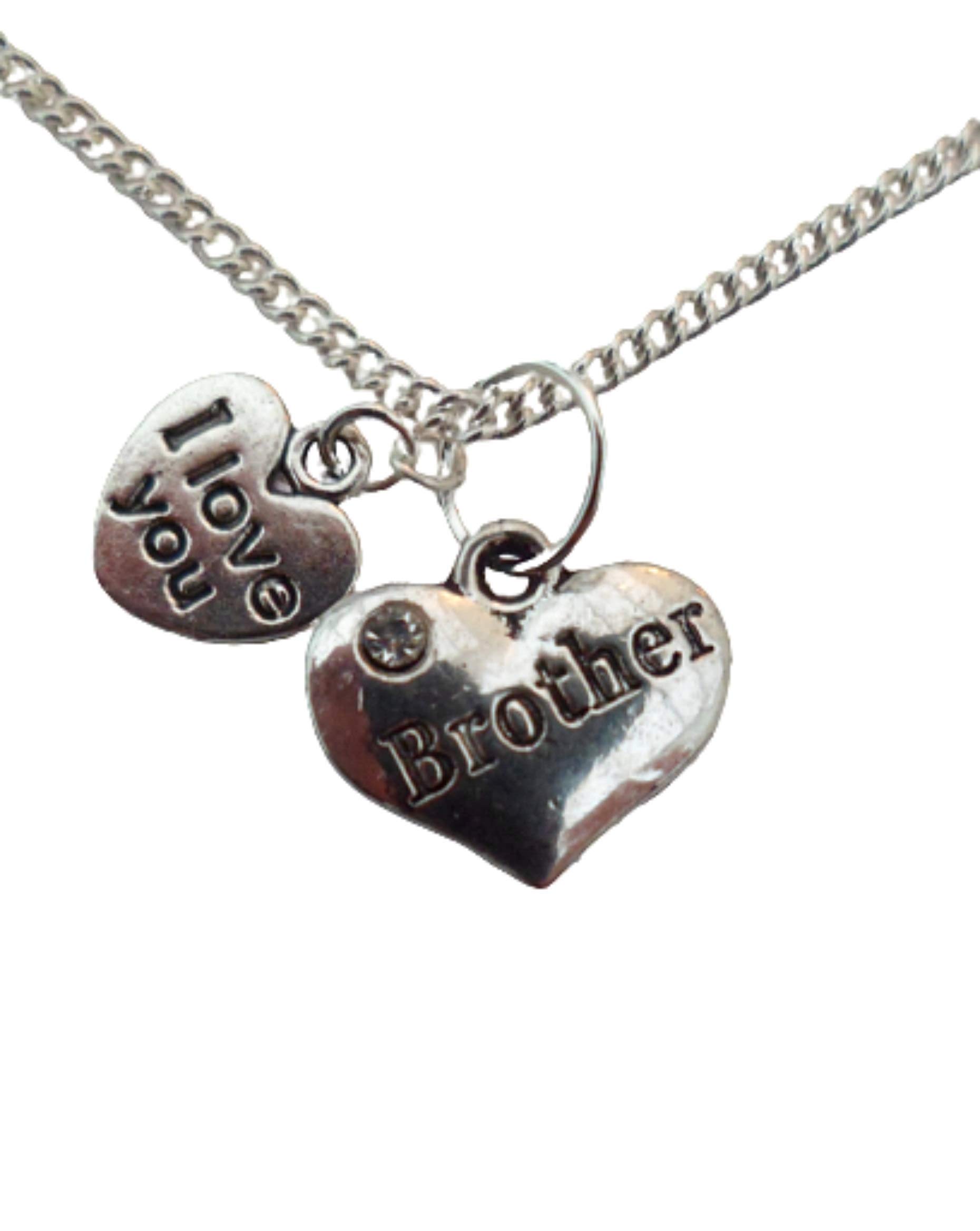 Silver Plated Love Heart Gem Charm Pendant Necklace for Couples - Romantic Gift for Valentine's Day, Anniversary & Date Night Jewelry